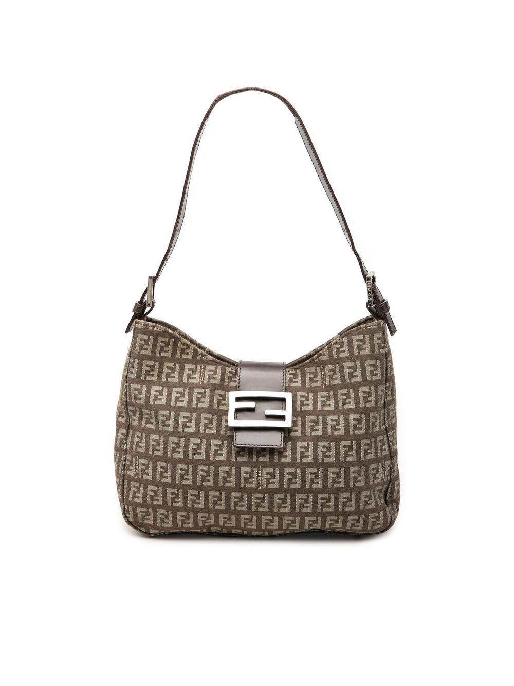 Fendi Zucchino Canvas Shoulder Bag Pre- #343700F90B